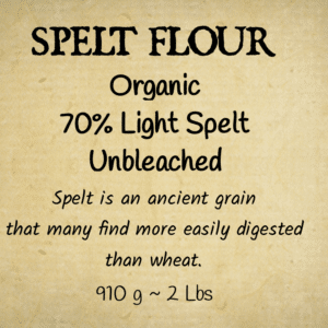 Spelt Flour Organic Light 2 Lbs